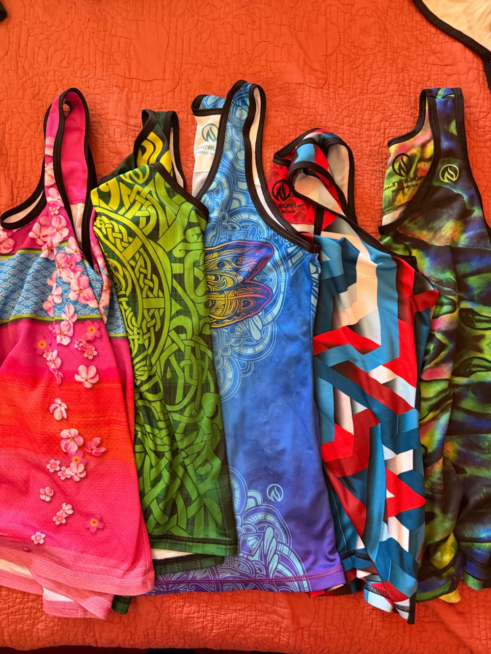 InkBurn Performance Athletic Tank Bundle - 5 Tank Tops